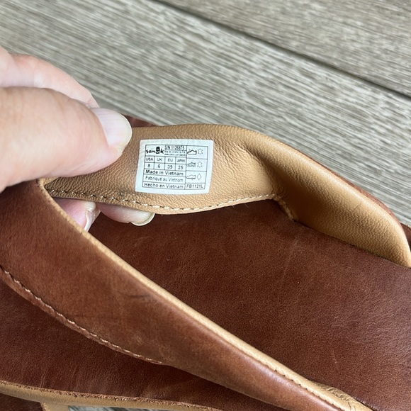 Ladies Sanuk leather sandals - Picture 5 of 6